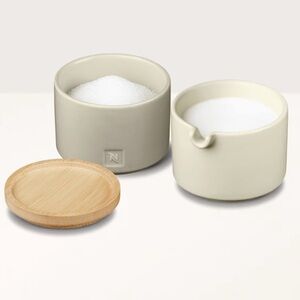 NWOT Nespresso Barista Collection Stackable Sugar and Creamer Serving Set